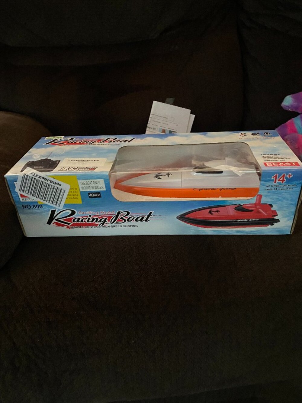 Remote Control High-speed Surfing/Racing Boat, still in box.